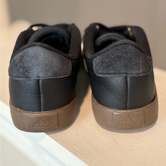 Adidas VL Court 3.0 Black/White Gum Kids Casual Shoes IE3630 – Size 12K - Picture 6 of 9